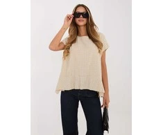 Italy Moda Bluzka-IT-BZ-FL10332.80-smėlio spalva