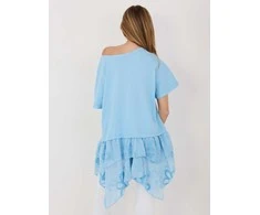 Italy Moda Bluzka-IT-SK-81869.54-šviesiai mėlyna