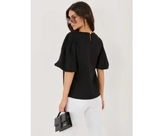 Italy Moda Bluzka-MI-BZ-3391.71-juoda