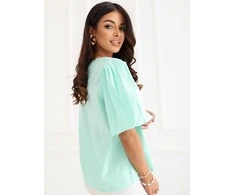 Italy Moda Bluzka-MI-BZ-3391.71-mietowy