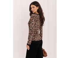 Italy Moda Bluzka-MI-BZ-393321.07-camelowy