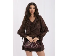 Italy Moda Bluzka-MI-BZ-4427.36-ciemny ruda