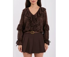 Italy Moda Bluzka-MI-BZ-4427.36-ciemny ruda