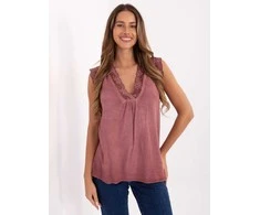 Italy Moda Bluzka-MI-BZ-7975.09P-ciemny rožinė