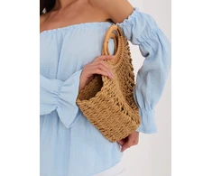 Italy Moda Bluzka-MI-BZ-M682.92-šviesiai mėlyna