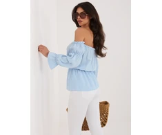 Italy Moda Bluzka-MI-BZ-M682.92-šviesiai mėlyna