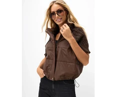 Italy Moda Kamizelka-MI-KZ-3525.86-ciemny ruda