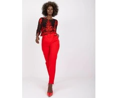 Italy Moda Kelnės-DHJ-SP-12787.21X-raudona