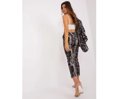 Italy Moda Kelnės-DHJ-SP-13926-7.52P-juoda-smėlio spalvos