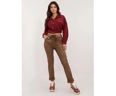 Italy Moda Kelnės-DHJ-SP-21258.32-rudos