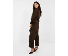 Italy Moda Kelnės-IT-SP-10006.76-ciemny ruda