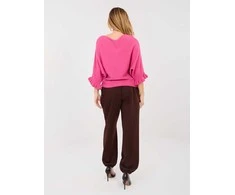 Italy Moda Kelnės-IT-SP-22197.61-ciemny ruda