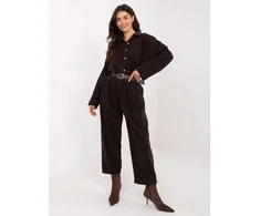 Italy Moda Kelnės-IT-SP-258009.83-ciemny ruda
