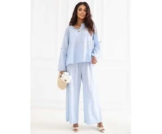 Italy Moda Kelnės-IT-SP-2873.02-šviesiai mėlyna