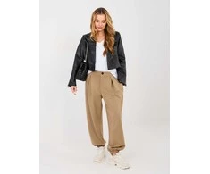 Italy Moda Kelnės-IT-SP-9995.12P-ciemny bezowy