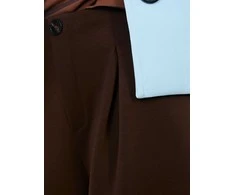 Italy Moda Kelnės-IT-SP-9995.16P-ciemny ruda