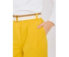 Italy Moda Kelnės-IT-SP-FL10125.80-geltona