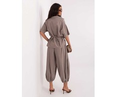 Italy Moda Kelnės-IT-SP-FL10309-1.91-ciemny bezowy