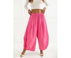 Italy Moda Kelnės-IT-SP-FL9321.96-ciemny rožinė