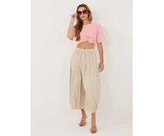 Italy Moda Kelnės-IT-SP-FL9321.96-smėlio spalva