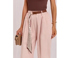 Italy Moda Kelnės-IT-SP-FL9967SPL.75-jasny rožinė