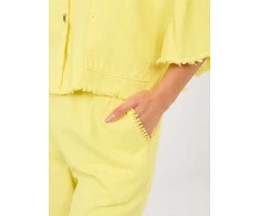 Italy Moda Kelnės-IT-SP-FL9997.76-jasny geltona
