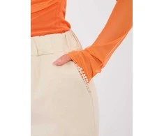 Italy Moda Kelnės-IT-SP-FL9997.76-jasny smėlio spalva