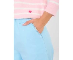 Italy Moda Kelnės-IT-SP-FL9997.76-šviesiai mėlyna