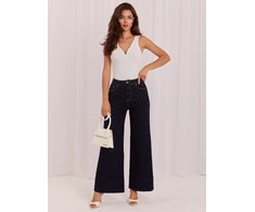 Italy Moda Kelnės jeans-IR-SP-K877-1.14-tamsiai mėlyna
