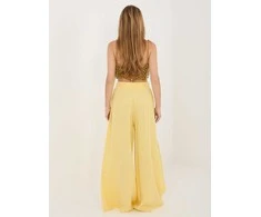 Italy Moda Kelnės-MI-SP-2563.02-jasny geltona
