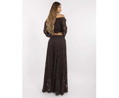 Italy Moda Kelnės-MI-SP-88501.81-ciemny ruda