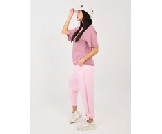 Italy Moda Kelnės-MI-SP-P6224.71-jasny rožinė