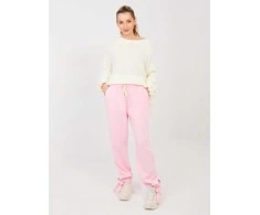 Italy Moda Kelnės-MI-SP-P6845.68-jasny rožinė