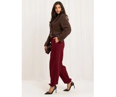 Italy Moda Kelnės-MI-SP-P72003H.70-bordinė