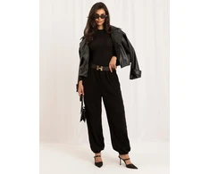 Italy Moda Kelnės-MI-SP-P72003H.70-juoda