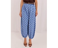 Italy Moda Kelnės-MO-SP-13588.95-mėlyna