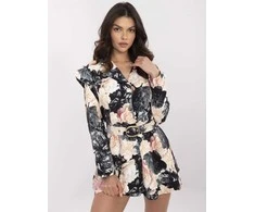 Italy Moda Kombinezonas-DHJ-KO-20615-1.66-juoda-smėlio spalva