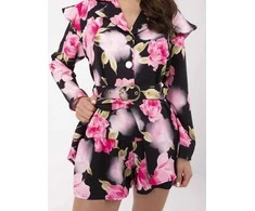 Italy Moda Kombinezonas-DHJ-KO-20615-2.60-juoda-rožinė