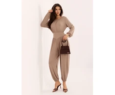Italy Moda Kombinezonas-MI-KO-3565.11-smėlio spalva