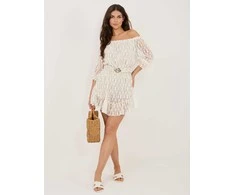 Italy Moda Kombinezonas-MI-KO-4312.92-jasny smėlio spalva