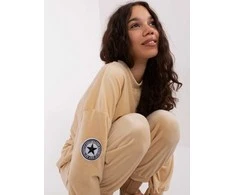 Italy Moda Veliūrinis komplektas moterimsDHJ-KMPL-8328.97-smėlio spalva