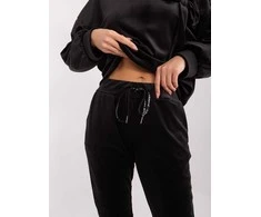 Italy Moda Veliūrinis laisvalaikio kostiumas moterims-DHJ-KMPL-8870.59-juodas