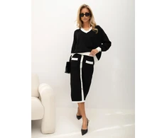 Italy Moda Komplet-IR-KMPL-57592.01-juoda-balta