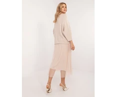 Italy Moda Komplet-MI-KMPL-24266.65P-smėlio spalva