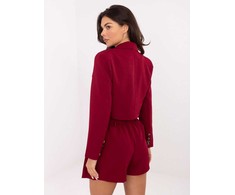 Italy Moda Kostiumėlis moterims-MI-KMPL-C682.76-bordinė