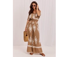 Italy Moda Komplet-MO-KMPL-126175.85-ciemny bezowy