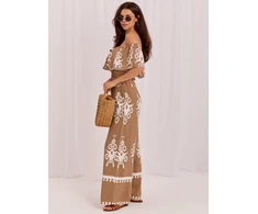 Italy Moda Komplet-MO-KMPL-126175.85-ciemny bezowy