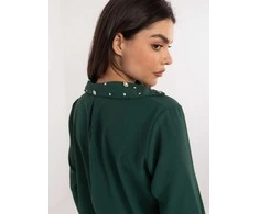 Italy Moda Marškiniai-DHJ-KS-15260.96-tamsiai žalia