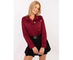 Italy Moda Marškiniai-DHJ-KS-9230.75P-bordo
