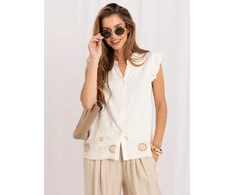 Italy Moda Koszula-IR-KS-M116056.98-ecru